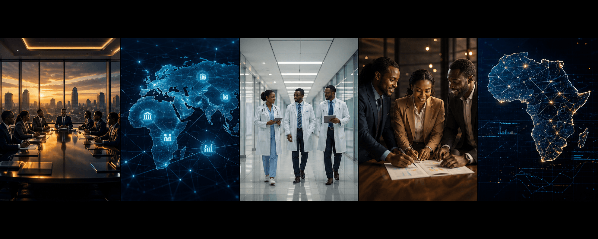 Leadership, digital transformation, healthcare, entrepreneurship, and Africa research impact areas